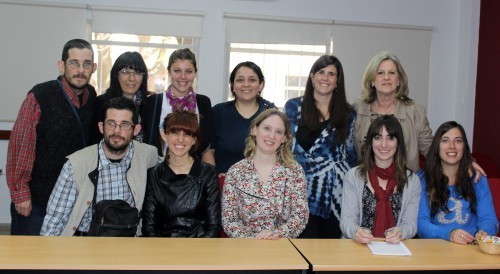 Reunión entre algunos voluntarios y el equipo coordinador