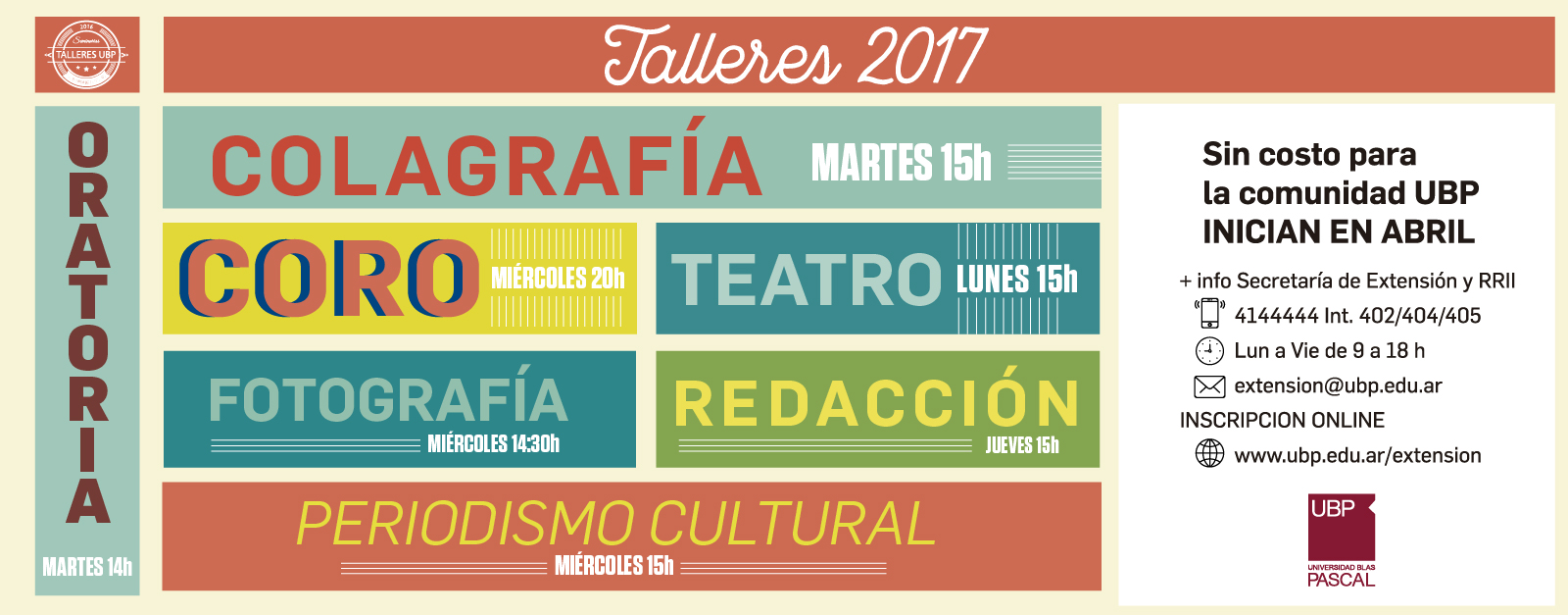 Talleres & Seminarios 2017