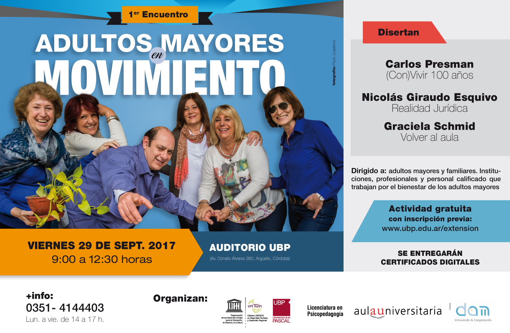 Encuentro: adultos mayores en movimiento