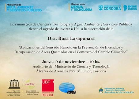 Conferencia sobre prevención y recuperación de áreas quemadas