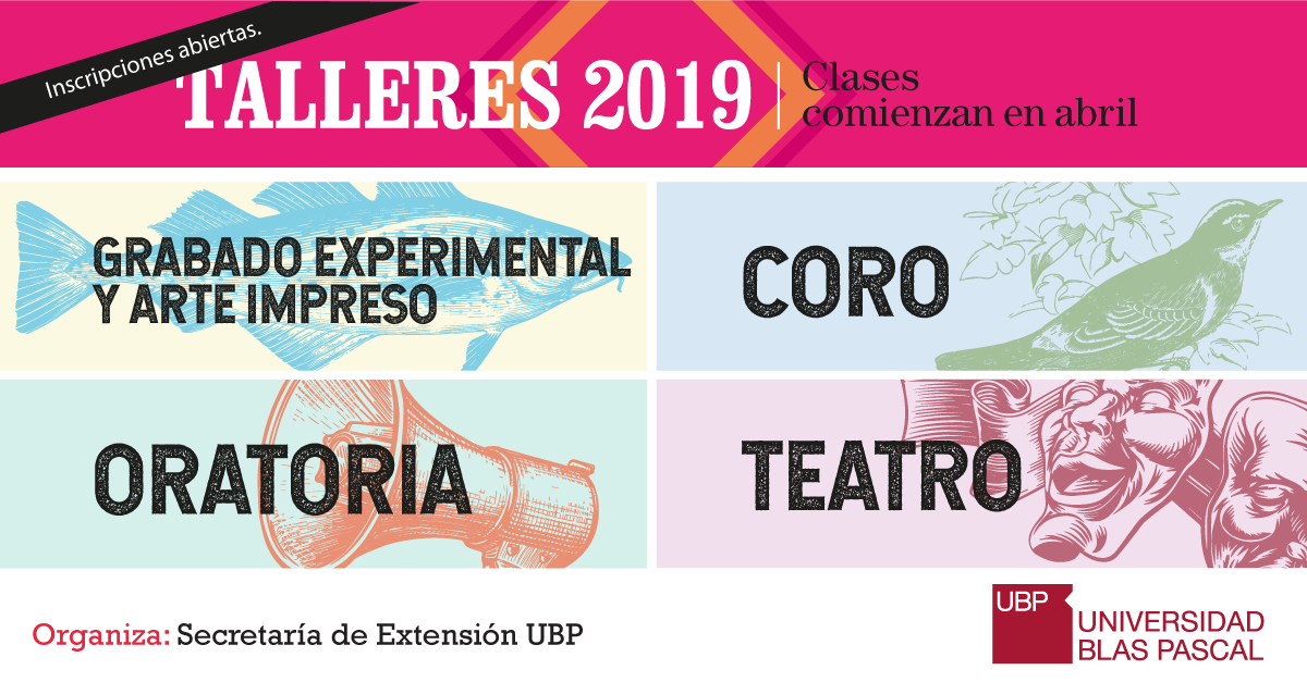 ¡No te quedes afuera de los talleres de Extensión!