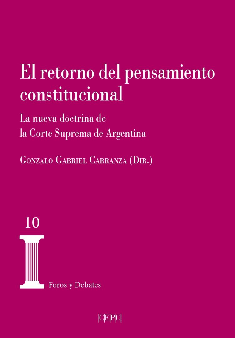 Nuevo libro sobre pensamiento constitucional