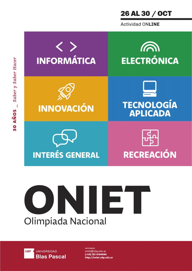 ONIET 2021: abren las inscripciones para las olimpiadas de tecnología