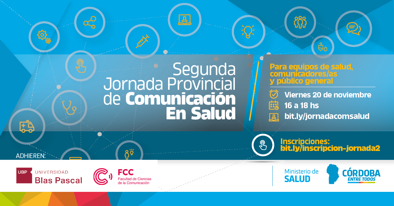 Llega la II Jornada Provincial de Comunicación en Salud