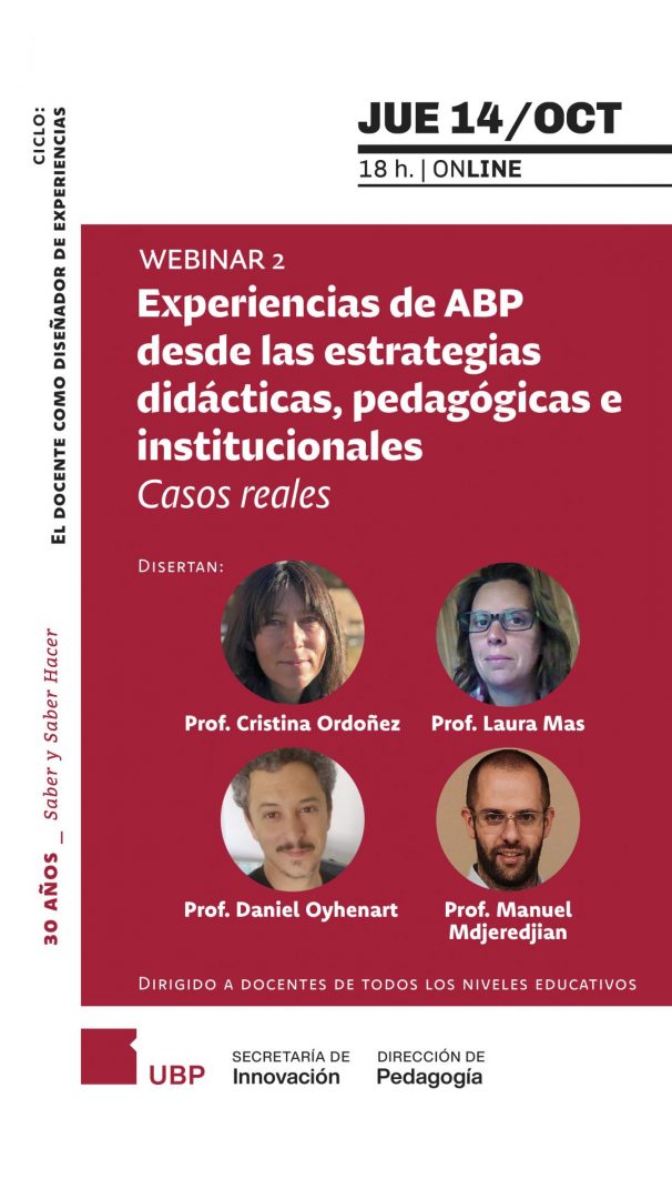 Webinario | Experiencias de ABP desde las estrategias didácticas, pedagógicas e institucionales