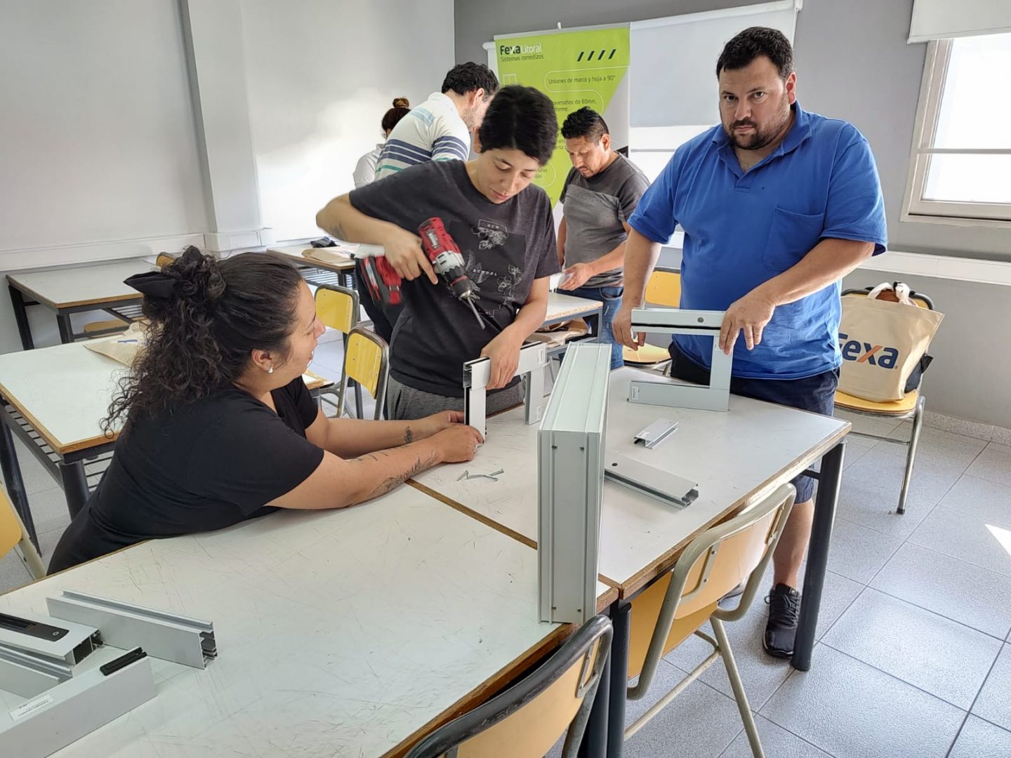 Se llevó a cabo el curso de Auxiliar en Carpintería de Aluminio