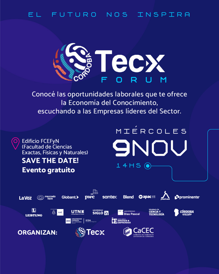 Participa de la próxima edición de TecX Forum