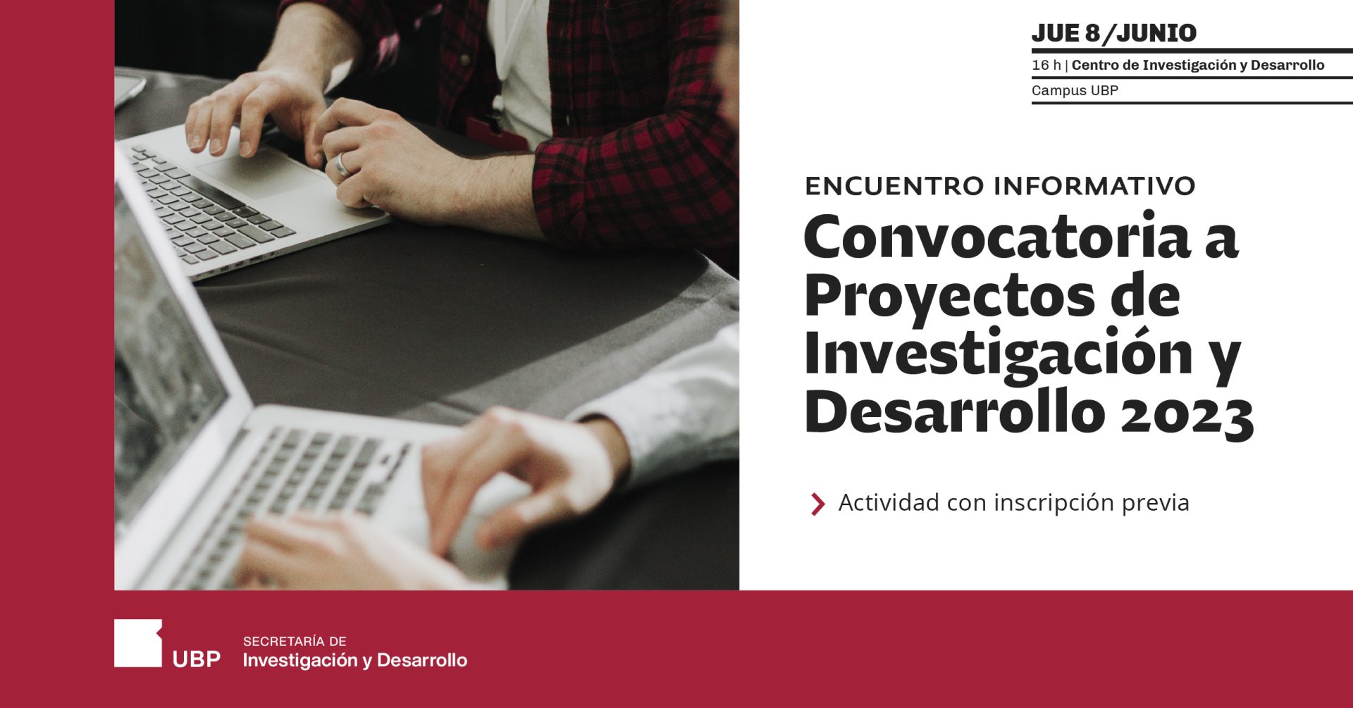 Charla sobre proyectos de investigación con financiamiento en la UBP