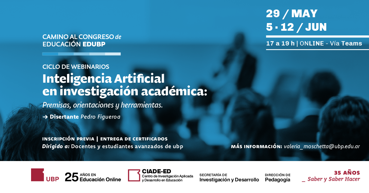 Ciclo de Webinarios: Inteligencia Artificial en investigación académica