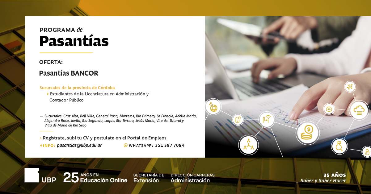 Pasantías BANCOR UBP